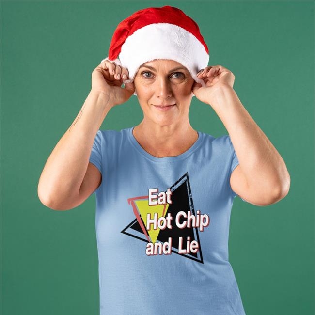 Shirtsthtgohard Eat Hot Chip And Lie Hooded Sweatshirt Royal