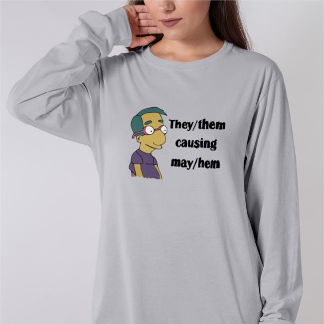 Milhouse Van Houten The Simpsons They Them Causing May Hem Sweatshirts Good Small Horce