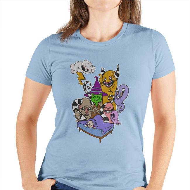 Bunker Branding Merch Black Monsters Under My Bed T Shirt