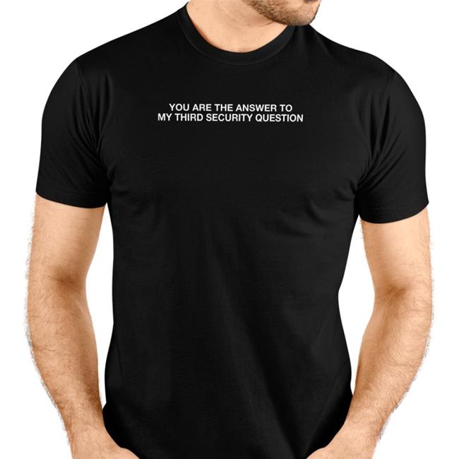 You Are The Answer To My Third Security Question Baseball Sleeve Tee