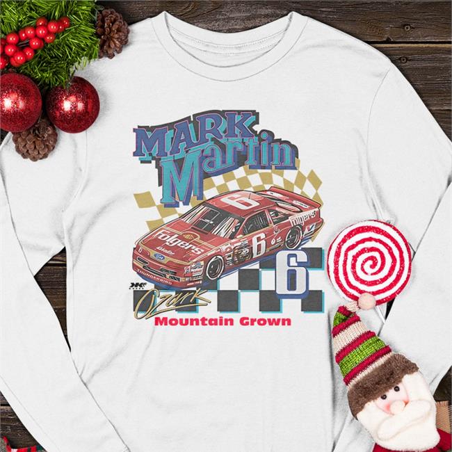 Markmartinarchive Merch1990 Folgers Ford Thunderbird Tee Shirt Mark Martin