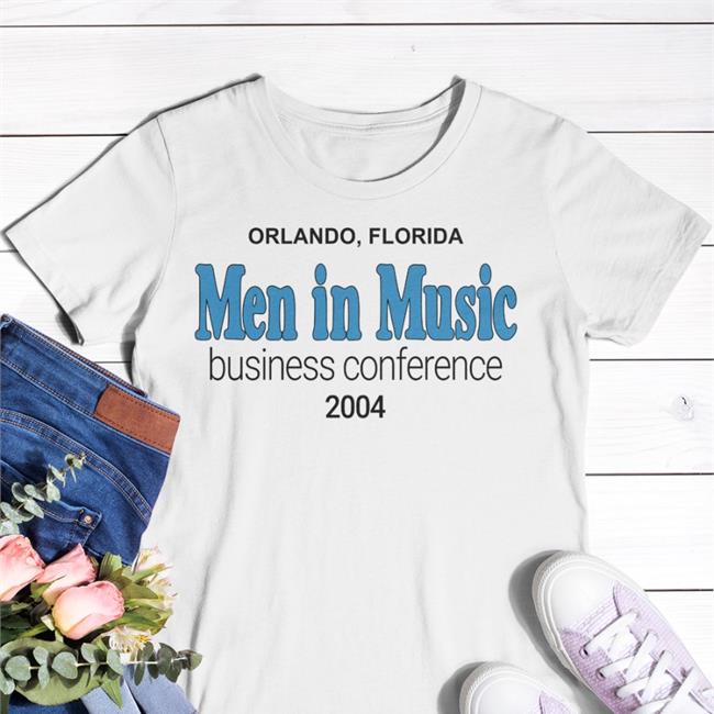 Orlando Florida Men In Music Business Conference 2004 T Shirt Benito Skinner Orlando Florida Men In Music Business Conference 2004 Long Sleeve T Shirt Benito Skinner