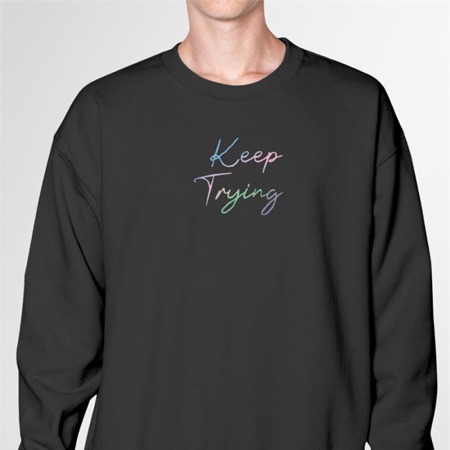 Tryguys Merch Keep Trying Hooded Sweatshirt