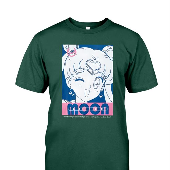 Hot I Am The Pretty Guardian Who Fights For Love And For Justice I Am Sailor Moon Shirt