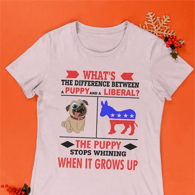 What's The Difference Between A Puppy And A Liberal Hat By Cryptochronic?1776