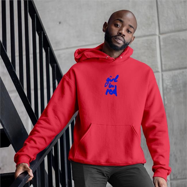 Girl In Red Merch Shiny Blue Thread Hooded Sweatshirt T-Shirt