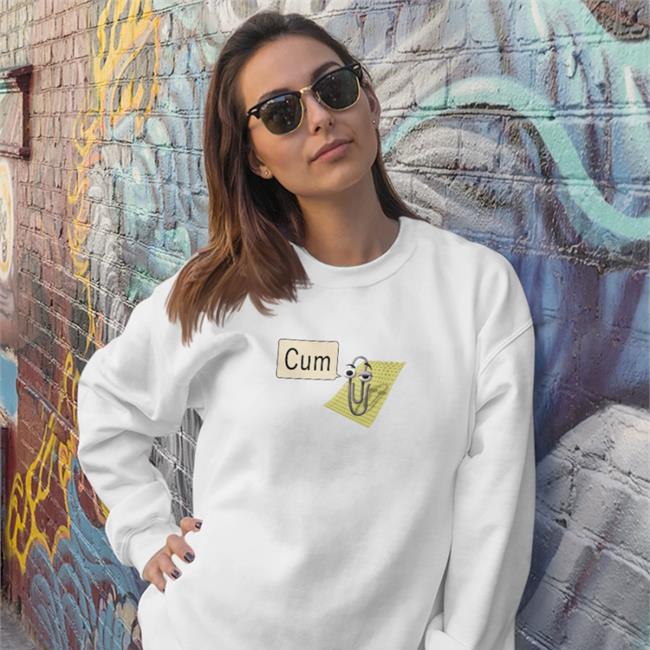 Shirts That Go Hard Clippy Cum Long Sleeve Tee Office Assistant