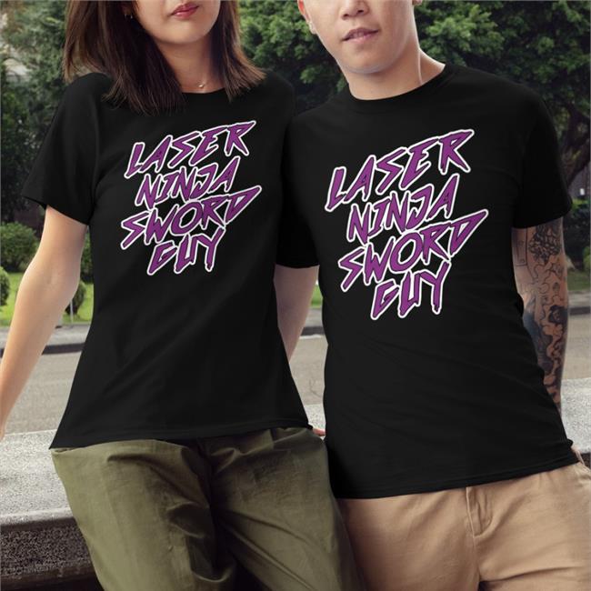 Laser Ninja Sword Guy Hoodie