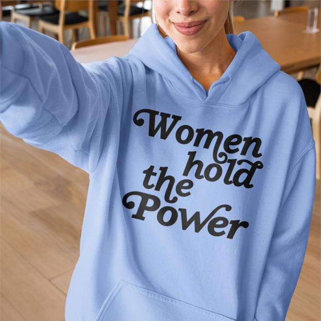 Women Hold The Power T Shirt White Auntbunny Tom Bonier