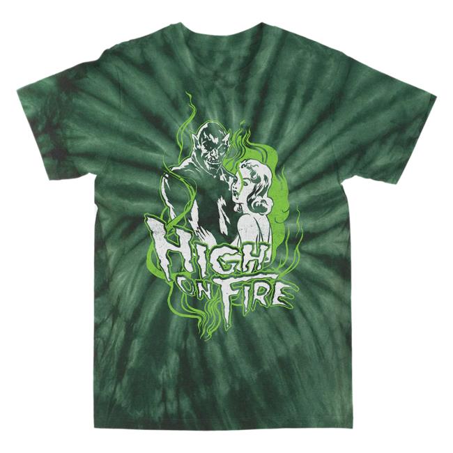 Official Death Wish Store Deathwish Inc High On Fire Reefer Madness Forest Pinwheel Tie Dye Hot Shirt Deathwishinc