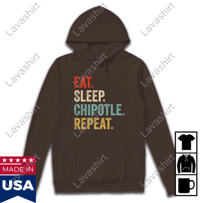 Official Eat Sleep Chipotle Repeat Crewneck Sweatshirt
