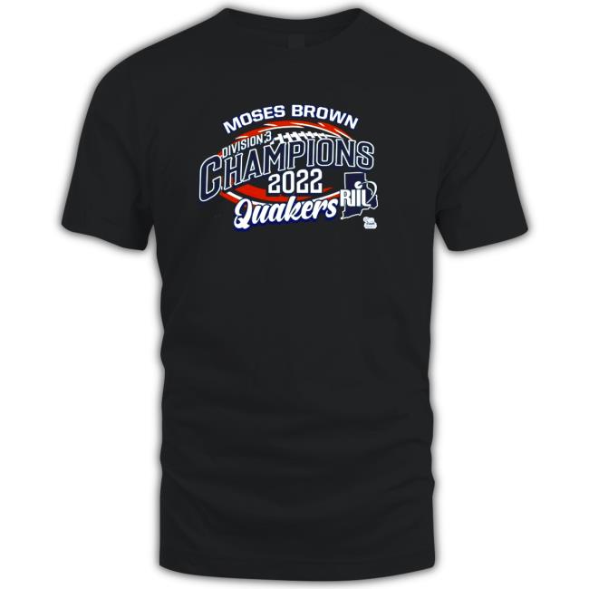 Official Moses Brown Division 3 Champions 2022 Quakers Tee