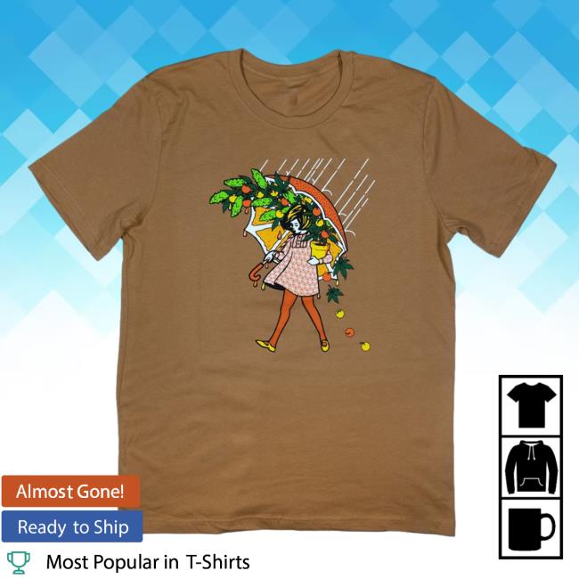 Official Slinger Apparel Store Shop Citrus Terp Girl T Shirt Brown Pyroscopic