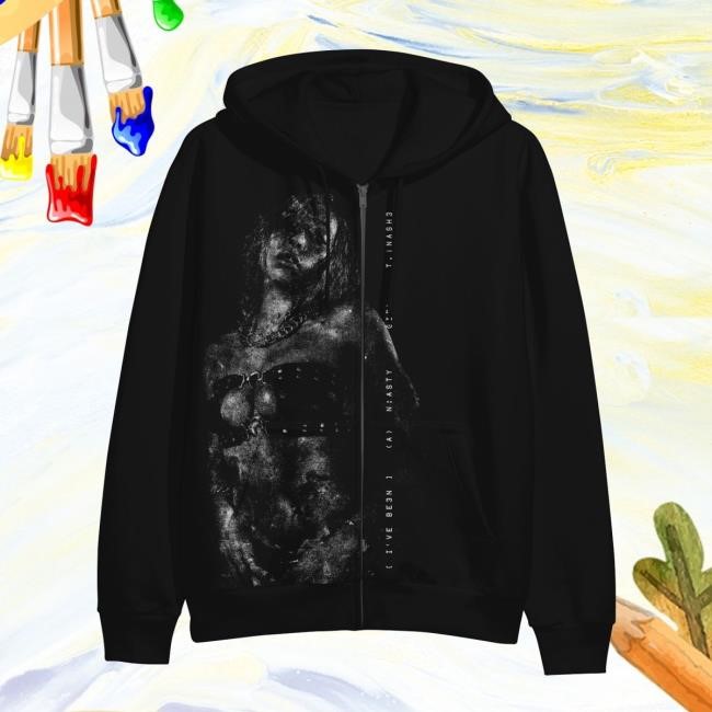 Nasty Merch Store Nasty Girl - Black Zip-UpHuppari