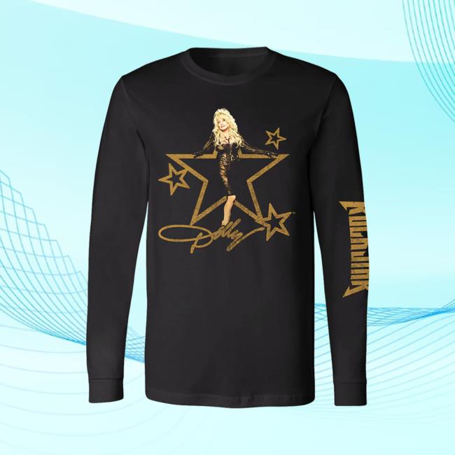 Official Dolly Parton Rockstar Gold Photo Sweatshirt