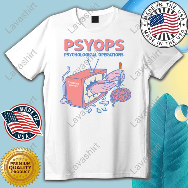 Official Forbidden Merch Psyops Psychological Operations Shirt