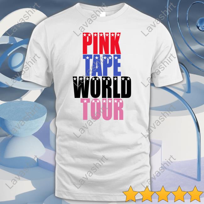 Lil Uzi Vert Wearing Pink Tape World Tour Hooded Sweatshirt