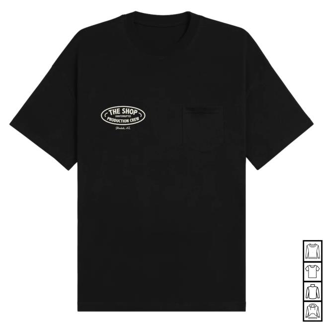 Official Maverick Carter Uninterrupted Clothing Store Shop The Shop Crew T Shirt Black Mavcarter