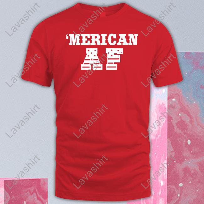 Official American Dirt Store Merican AF Flag Lettering T-Shirt