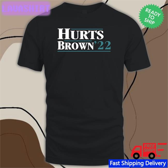Hurts Brown 22 Tee Shirt Pamela Hurts Jalen Hurts A.J. Brown