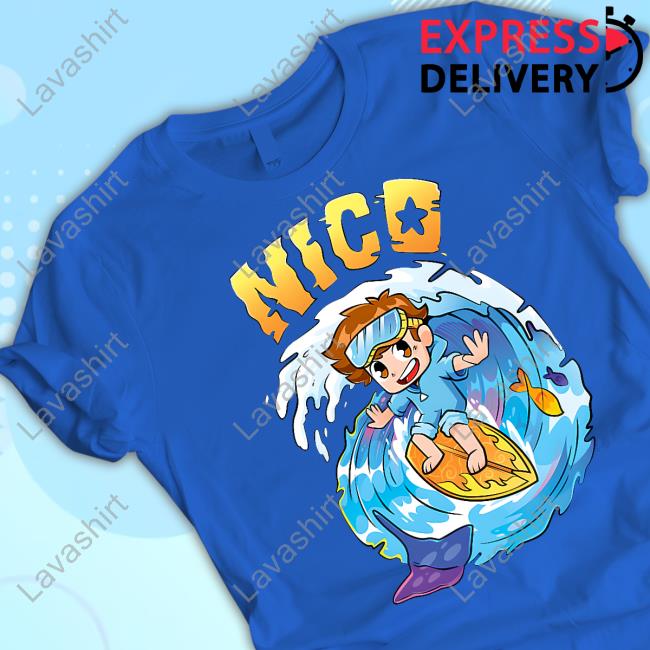 Cash And Nico Nico Ocean Blue Tee