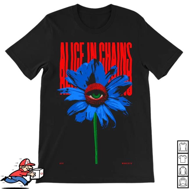 Official Alice In Chains Merch Shop One Eyed Daisy T Shirt Alice In Chains