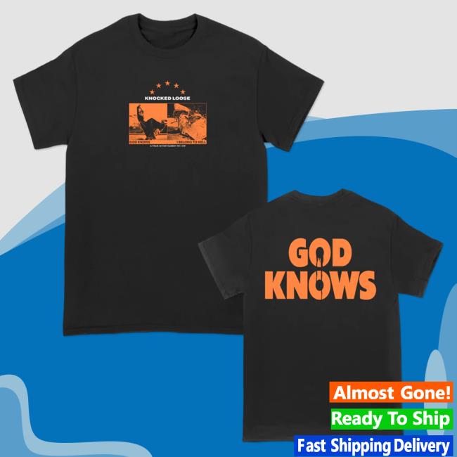 Official Knocked Loose Merch Store Knocked Loose Belong To Hell T Shirt In Orange