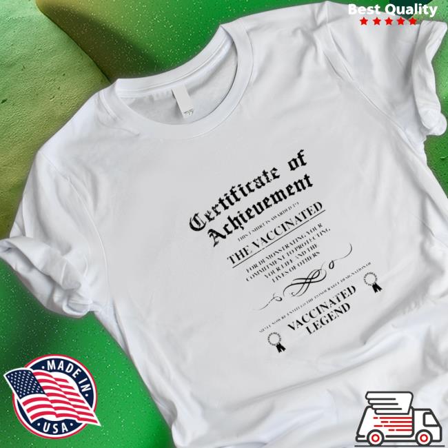 Official Unvaccinated Legend Certificate of Achievement Sweatshirt