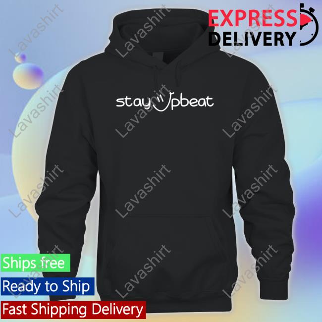 Stay Upbeat Black T Shirt
