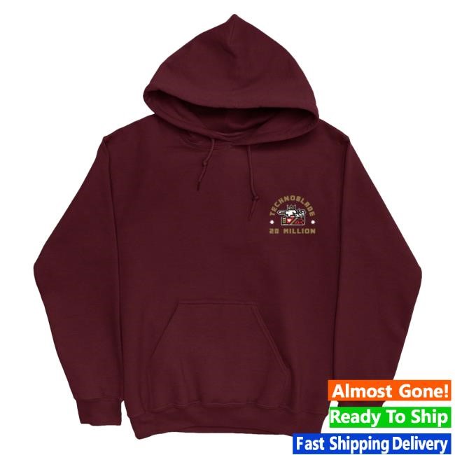 Official Technoblade Merch Store Technoblade 20 Million Subs Hoodie (Burgundy)