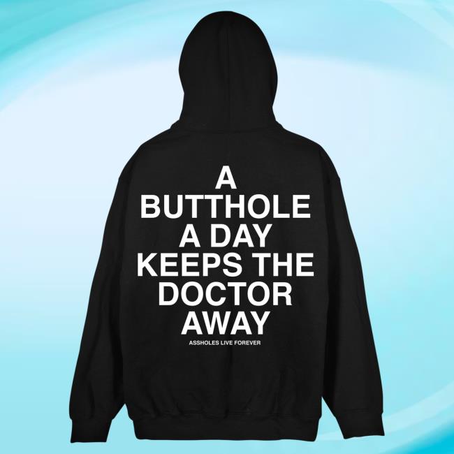 Official Linda Finegold Merch Store Shop A Butthole A Day Black Pull Over Hoodie
