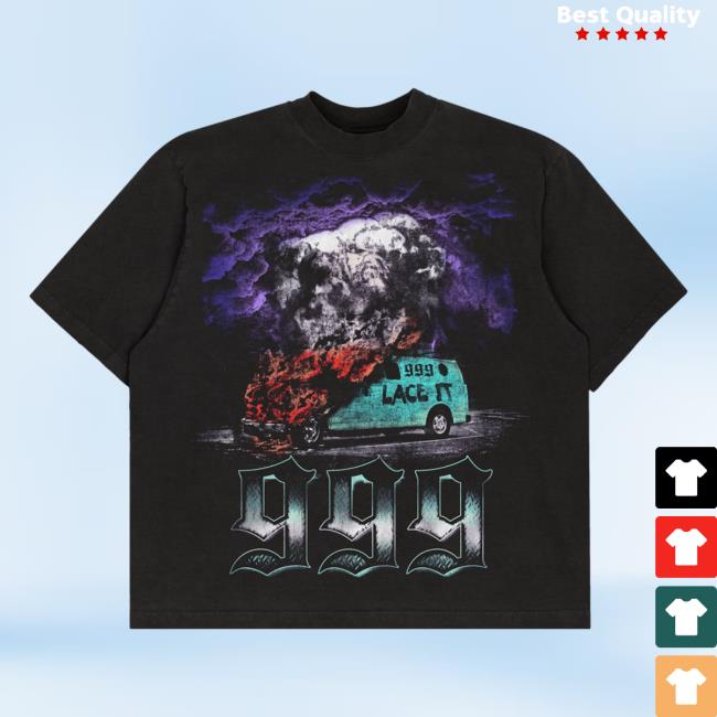 Official 999 Club Merch Tpne Van Tee Black