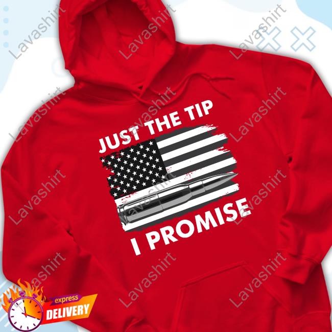 Official Fred Wellman Just The Tip I Promise USA Bullet Flag Tee