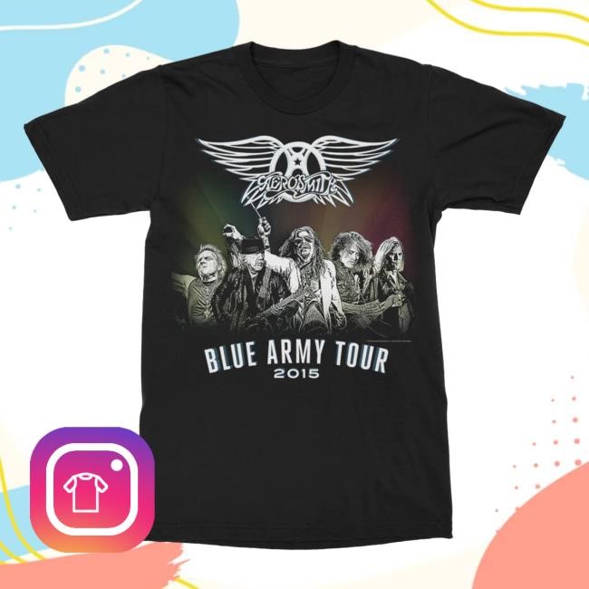 Blue Army Tour New Shirt Aerosmith Official Store