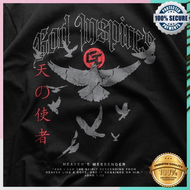 Official God Inspires Clothing Store 'Heaven's Messenger' Staple Tee