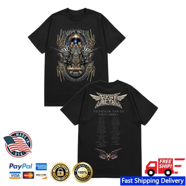 Babymetal Official Store Merch Fox Archways T Shirt