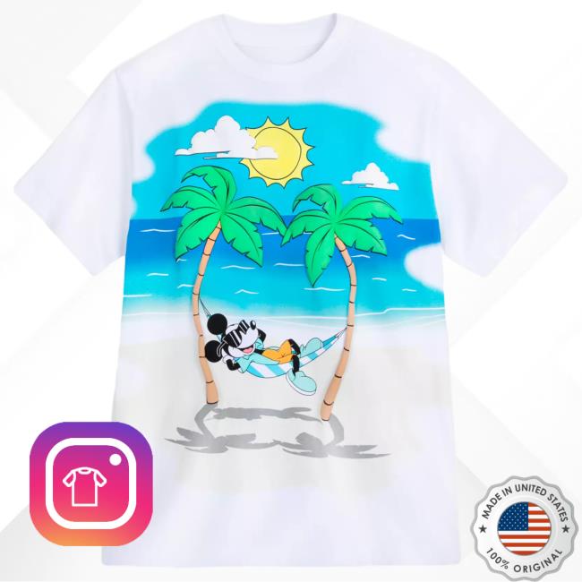 Official Shop Disney Merch Store Mickey Mouse Summer T-Shirt Shopdisney