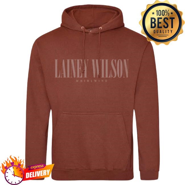 Official Lainey Wilson Merch Store Lainey Wilson Whirlwind Red Rust Hoodie
