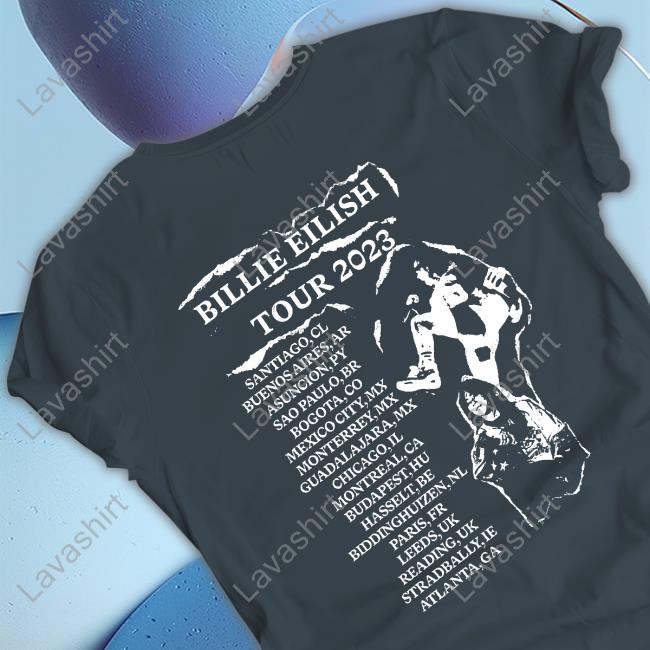 Official Billie Eilish Store Billie Live Black Tour Shirt Billie Eilish Tours Billie Live Black Tour Sweatshirt