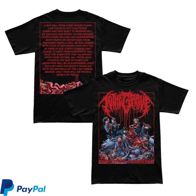 To The Grave "Everyone's A Murderer" Retro Shirt Black – To The Grave Shop Merch