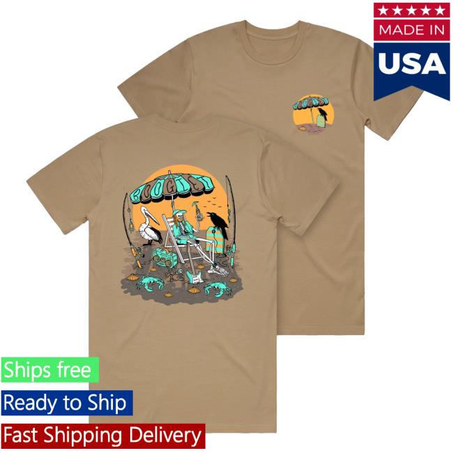 Official Boogie T Merch Boogie T - Skeleton Beachy Boogs - Sand Attractive Shirt