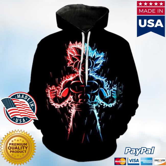 Dragon Ball Z Clothing God & Blue Goku Hoodie