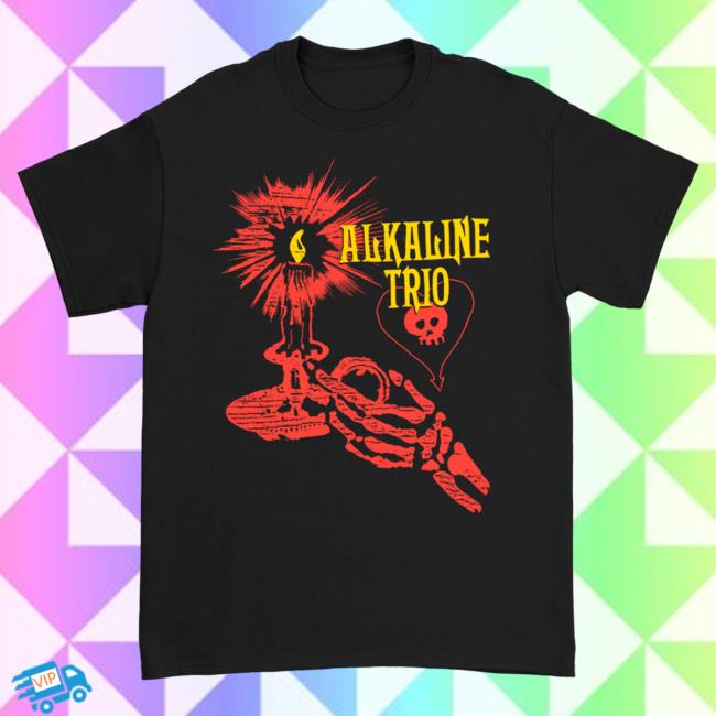 Official Kings Road Merch Store Alkaline Trio Skele-Candle Popover Shirt (Black) AlkalineTrio Kings Road Shop