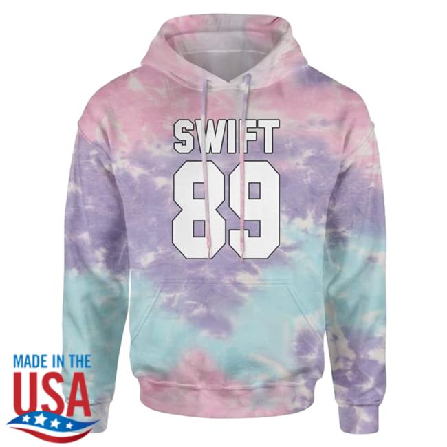 Official Expression Tees Taylor Swift 89 Birth Year Music Fan Era Midnight Lover Unisex Pullover Sweatshirt Tie Dye Cotton Candy