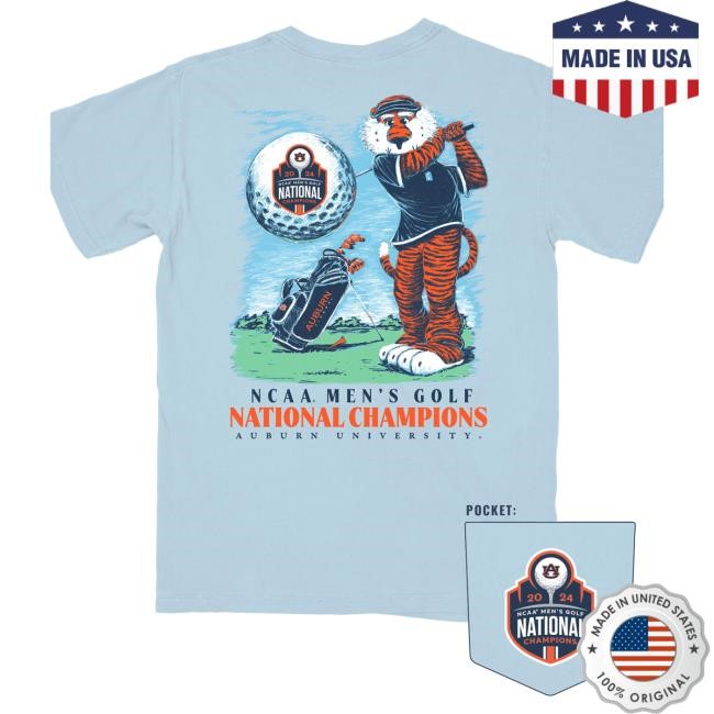 Official Jnj Apparel Store Auburn Golf National Champions Tee
