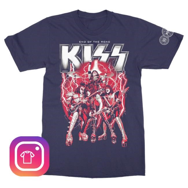 Kiss Red Lightning Tshirt Kiss Band Official Merch Store