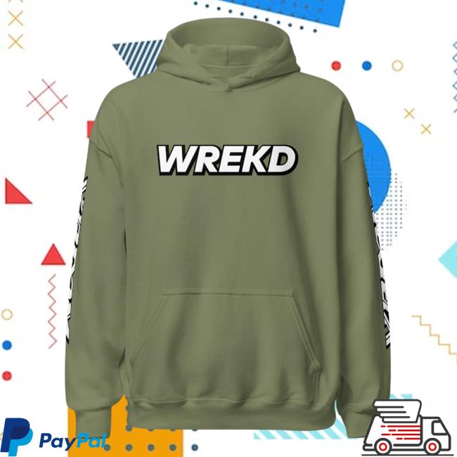 Official Wrekd X Vroom Unisex Crewneck Sweatshirt Military Green