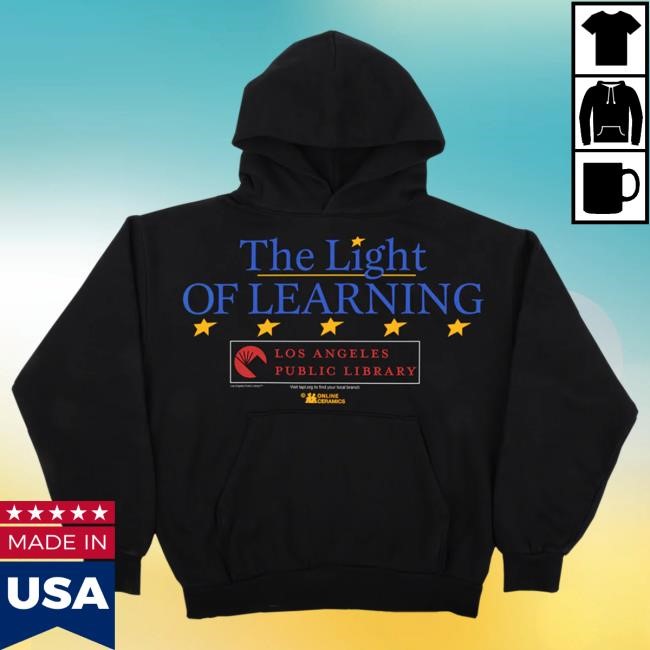 Heavyweight Online Ceramics Light Of Learning Black Hoodie Fleece