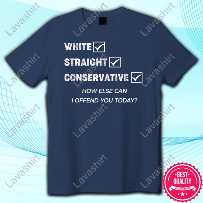 Official Delusional Takes White Straight Conservative How Else Can I Offend You Today Tee