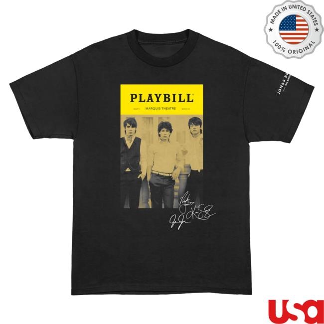 JB Playbill New T-Shirt Jonas Brothers Merch Shop